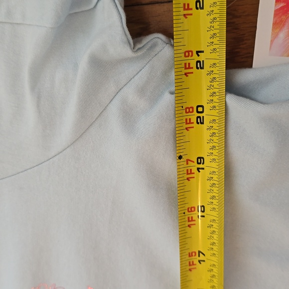 ELECTRIC PINK BRAND WOMENS BLUE ZODIAC SIGNS CROP TOP TEE-SHIRT SIZE XL - Picture 10 of 16